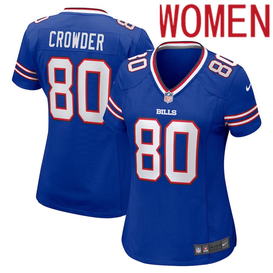 Women Buffalo Bills #80 Jamison Crowder Nike Royal Game NFL Jersey